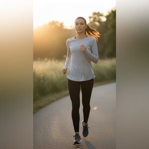 Baleaf Long Sleeve Running Shirt Gray Athleisure Workout Top Gorpcore Size XL
